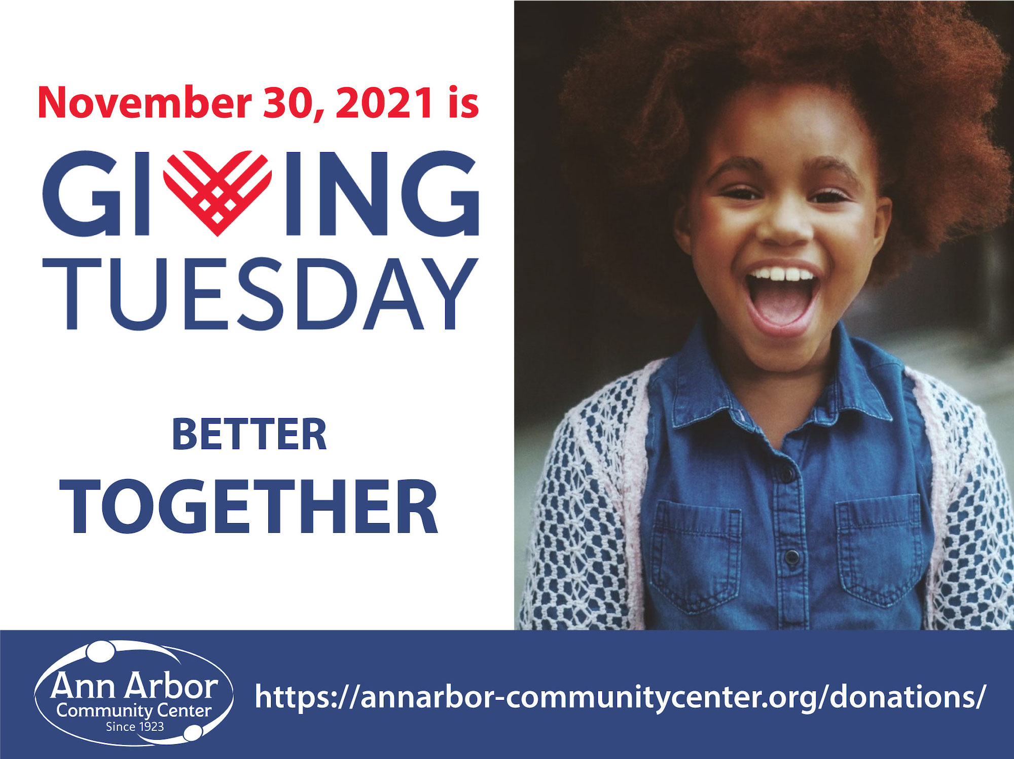 Read more about the article Giving Tuesday! Is Nov. 30